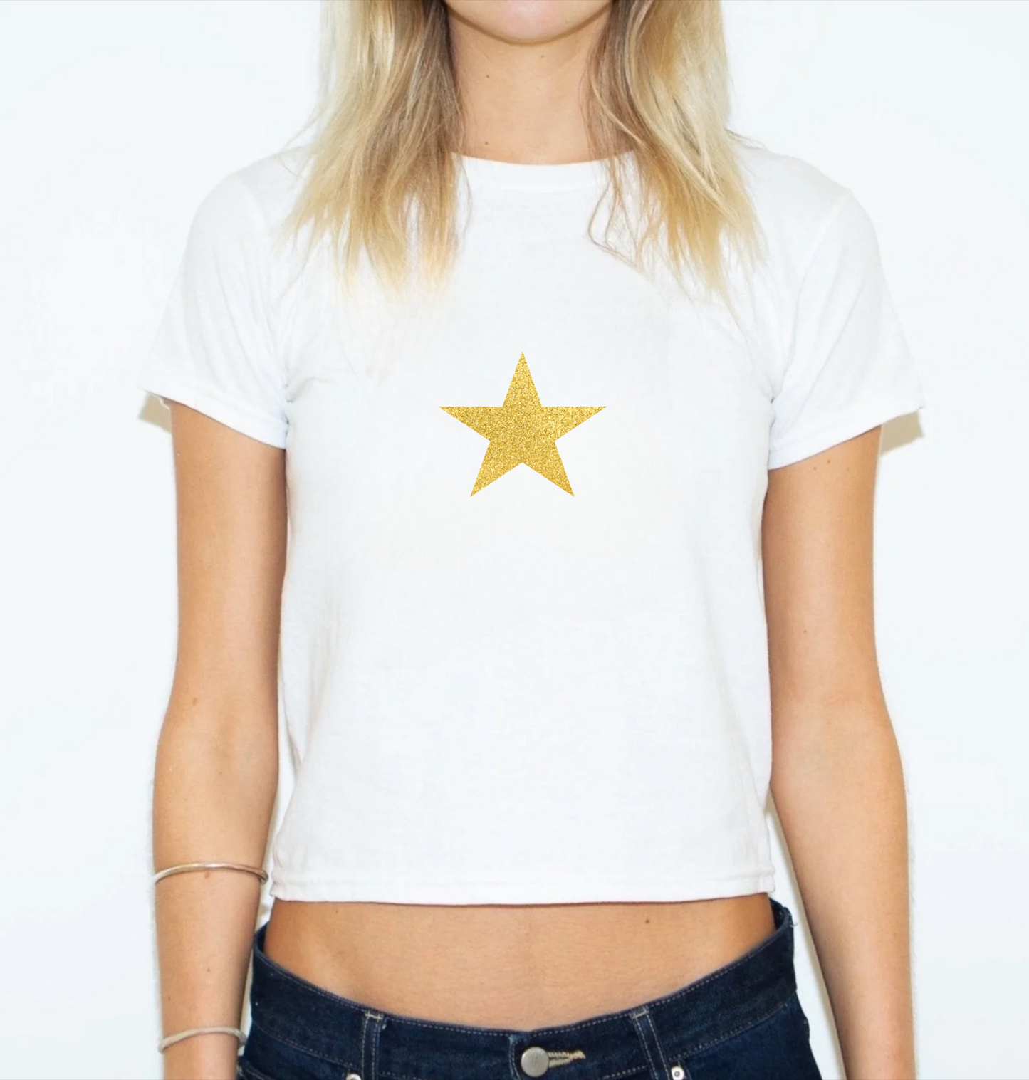Baby Tee with gold star - medium size