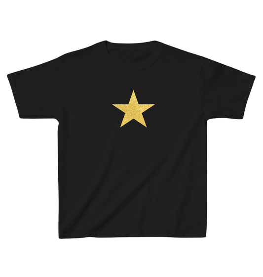 Baby Tee se zlatou hvězdou - střední velikost