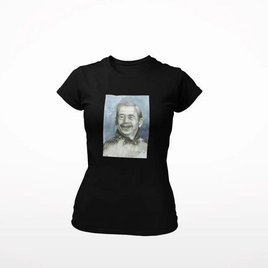 Dámské tričko Václav Havel, akvarel od Terezy O.