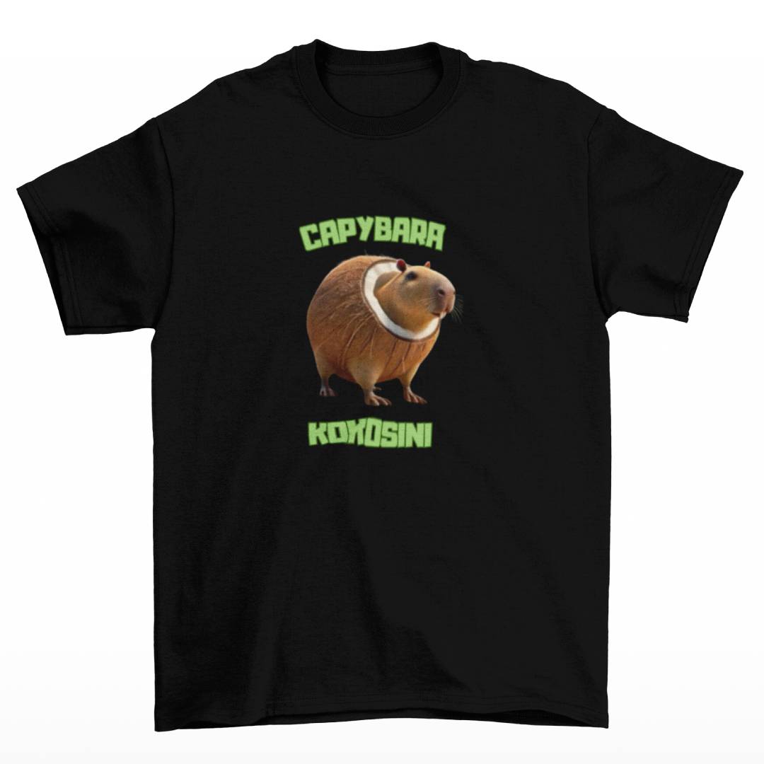 Tričko s nápisem Capybara Kokosini - Italian Brainrot