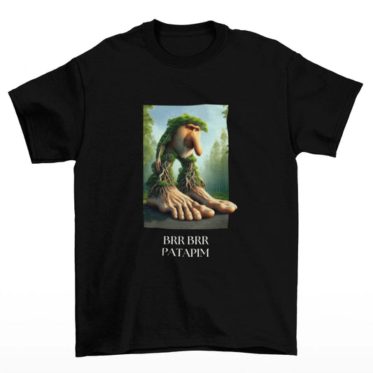 černé tričko brainrot - Brr Brr Patapim