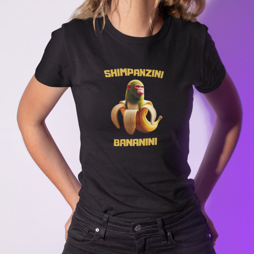 Tričko s nápisem Shimpanzini Bananini - Italian Brainrot