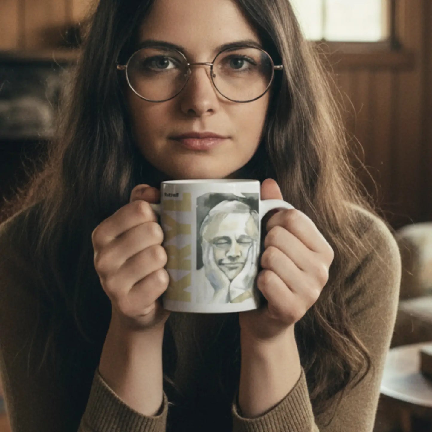 Hrnek Karel Kryl – akvarel Tereza O.