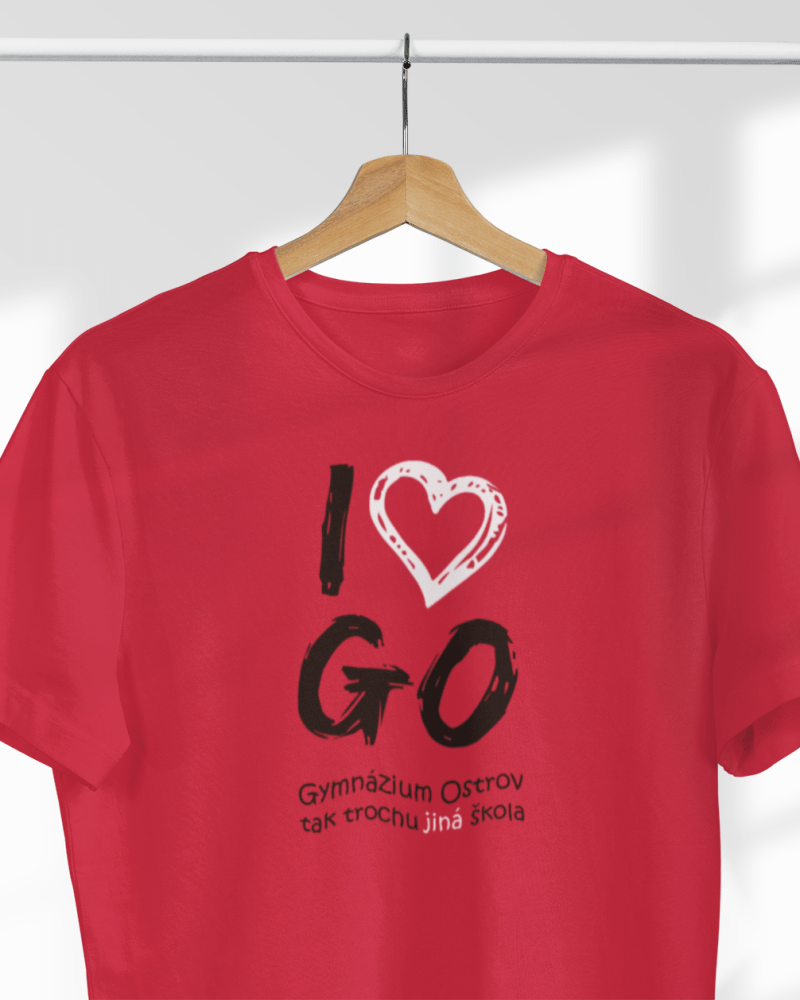I Love GO - DÁMSKÉ tričko pro fanoušky ostrovského gymnázia