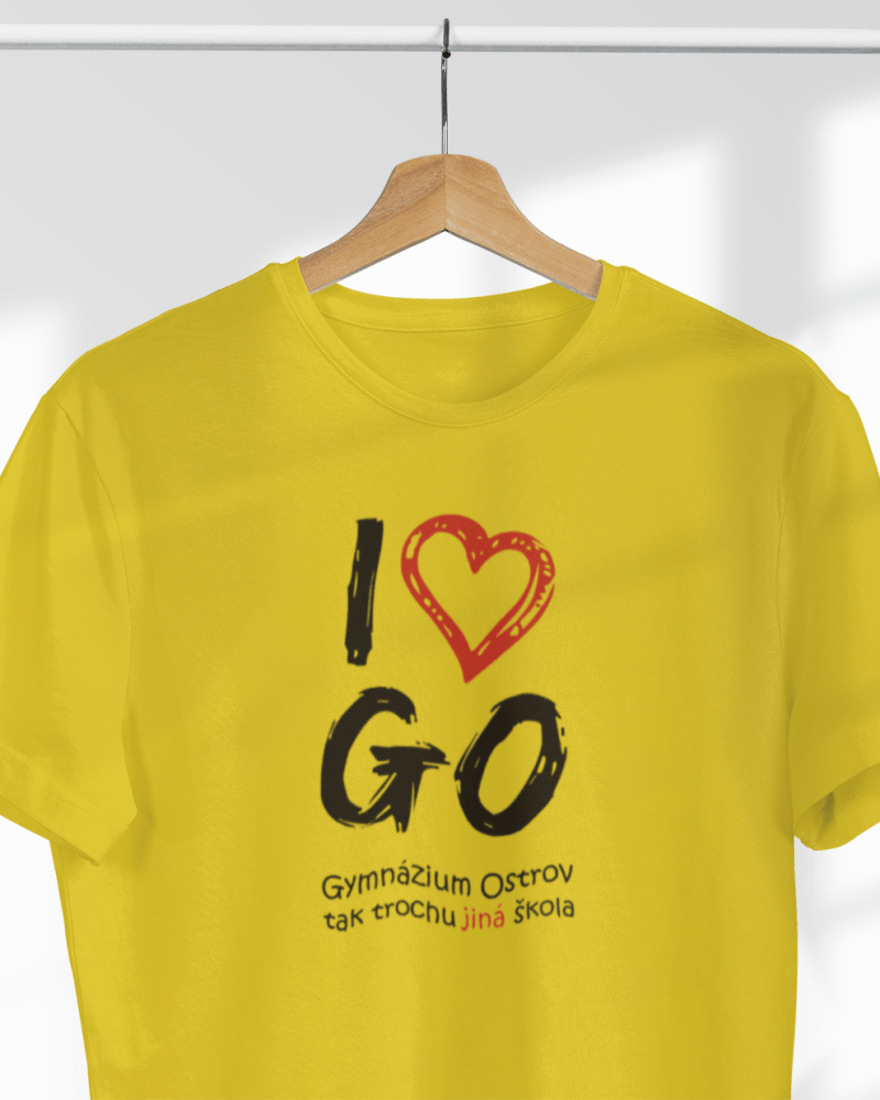 I Love GO - DÁMSKÉ tričko pro fanoušky ostrovského gymnázia