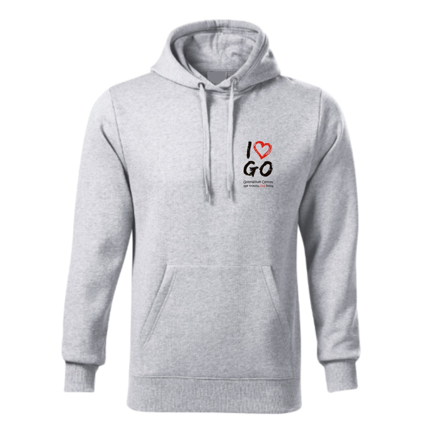 Školní mikina pro studenty gymnázia Ostrov - I❤️GO