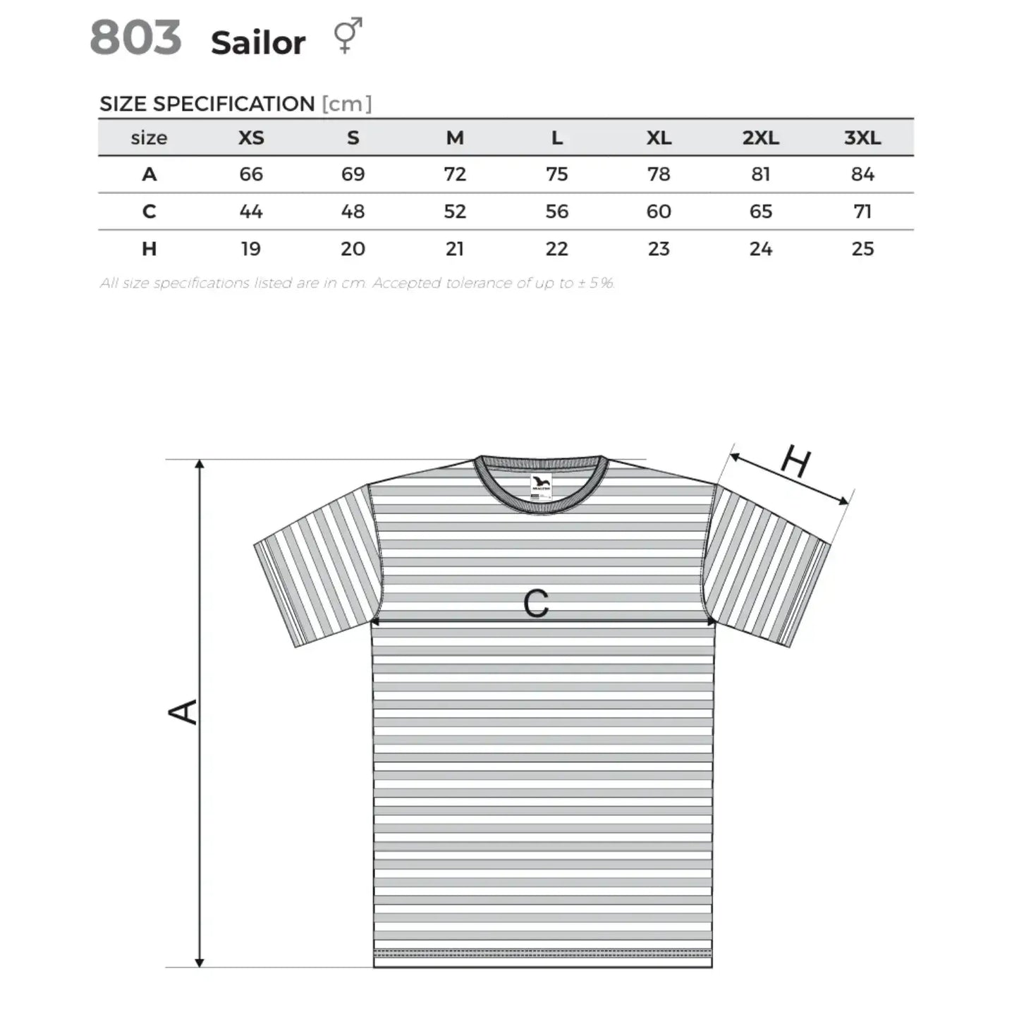 Pánské sailor tričko s vlastním potiskem
