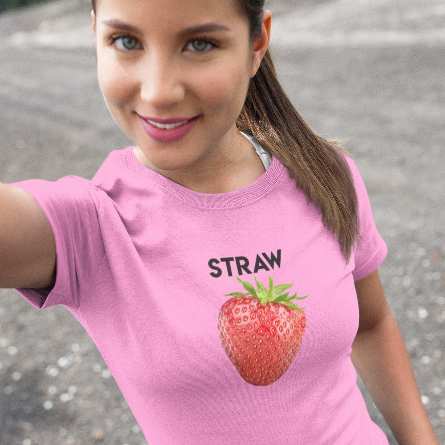 Tričko s jahodou - STRAW
