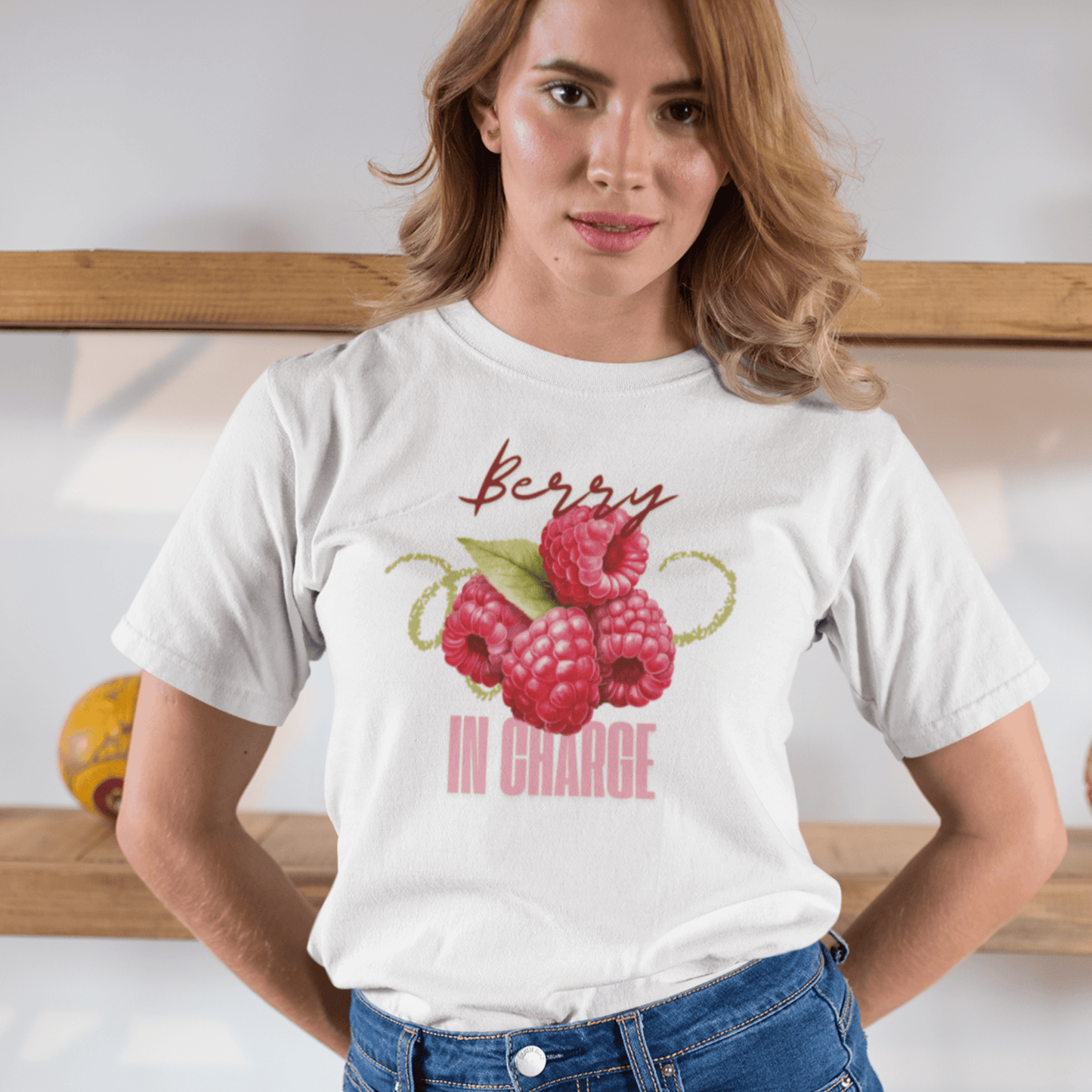 Tričko s malinou - Berry in Charge