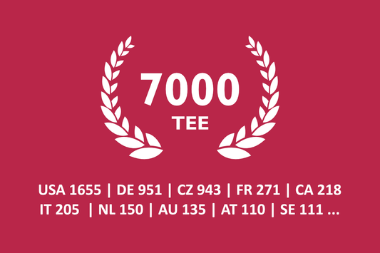 7 000 triček po celém světě! 🌍🎉 - TEE Design CZ