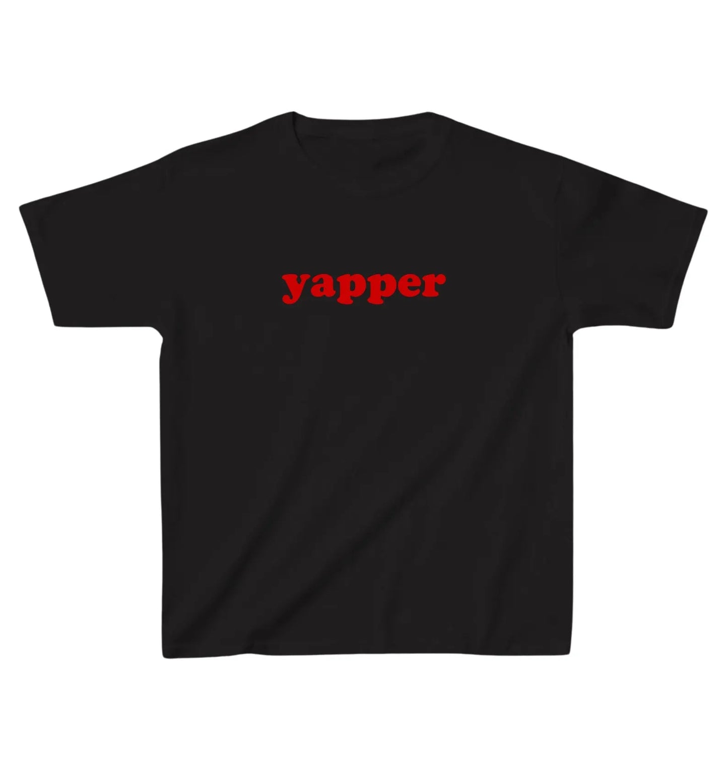 Baby Tee s nápisem YAPPER