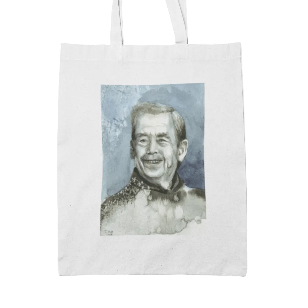 Plátěná taška Václav Havel – akvarel Tereza O.