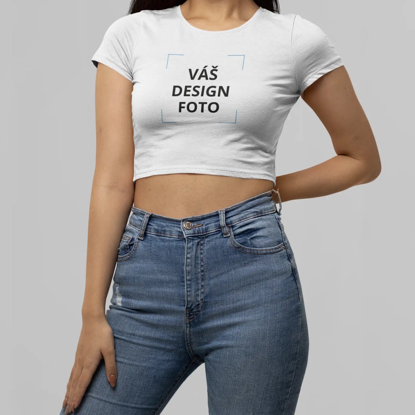 Crop top s potiskem na přání