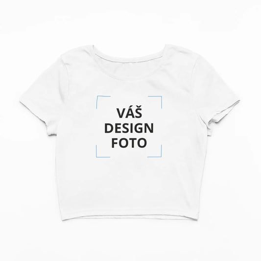 Crop top s potiskem na přání