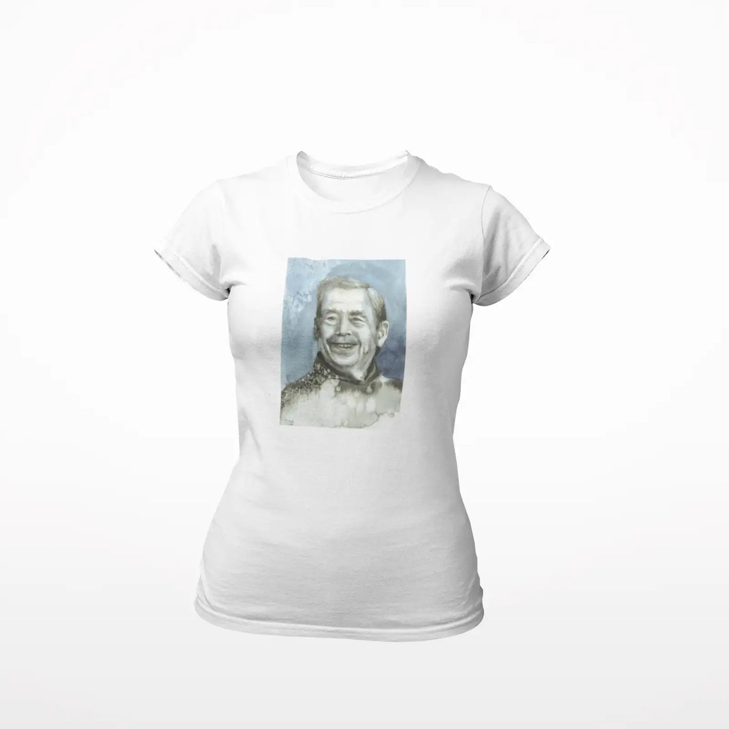 Dámské tričko Václav Havel, akvarel od Terezy O.