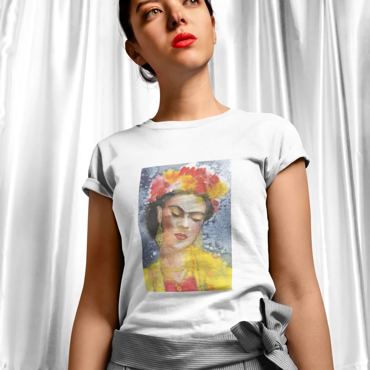 Tričko Frida Kahlo – akvarel Tereza O.