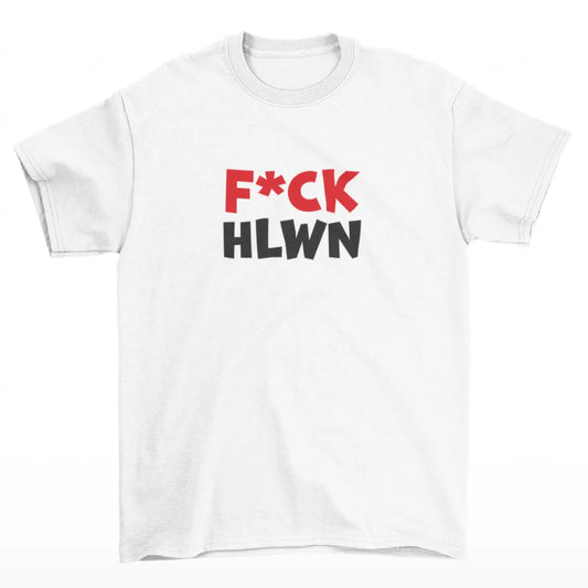 Bílé tričko s nápisem fuck halloween 