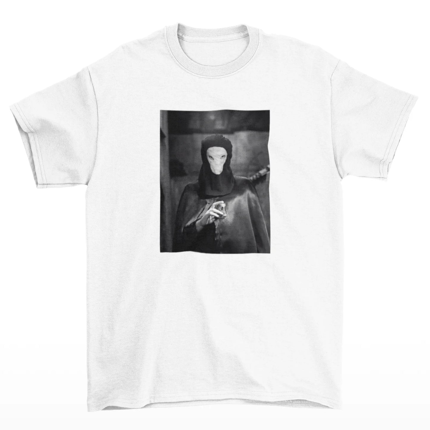 Bílé tričko pro fanoušky Rychlých Šípů s černobílou fotkou-Širokko