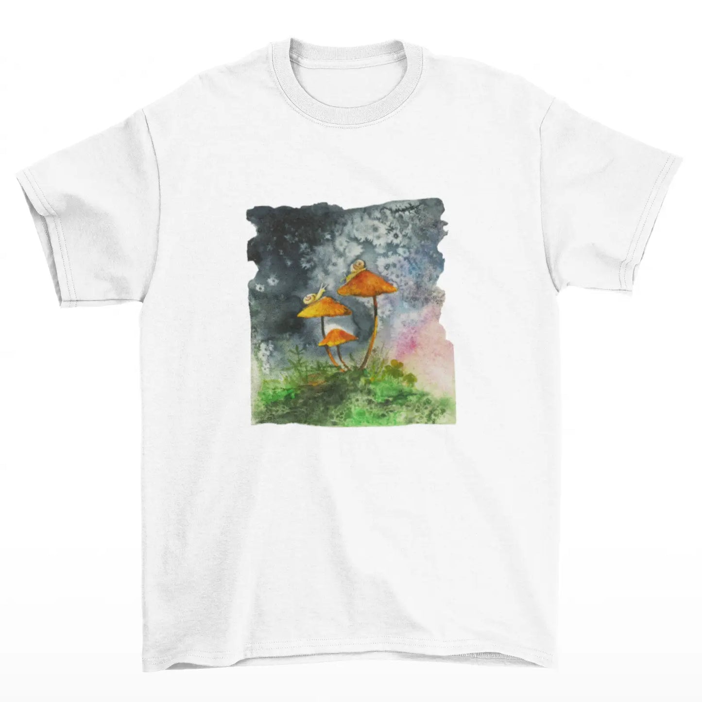 Tričko s houbičkami akvarel od Tereza O.