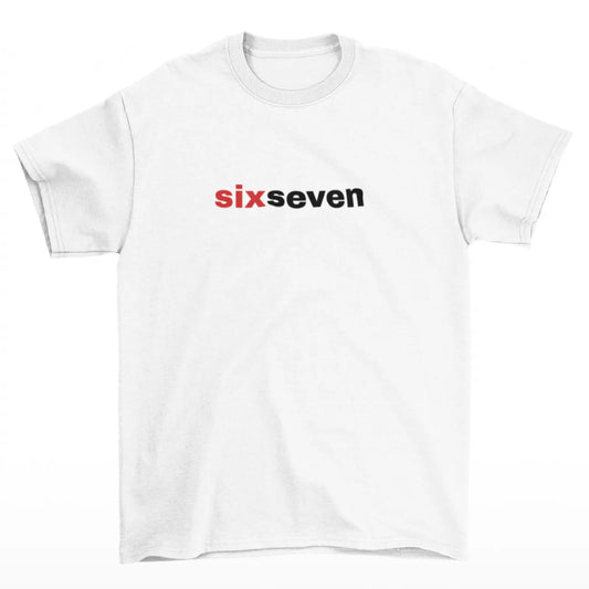 Tričko s nápisem Six Seven