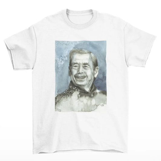 Tričko Václav Havel – akvarel od Terezy O.