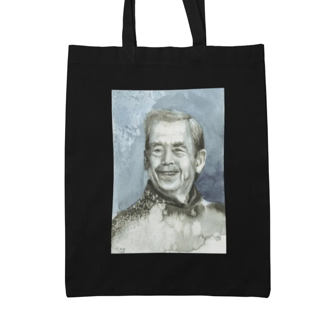 Plátěná taška Václav Havel – akvarel Tereza O.