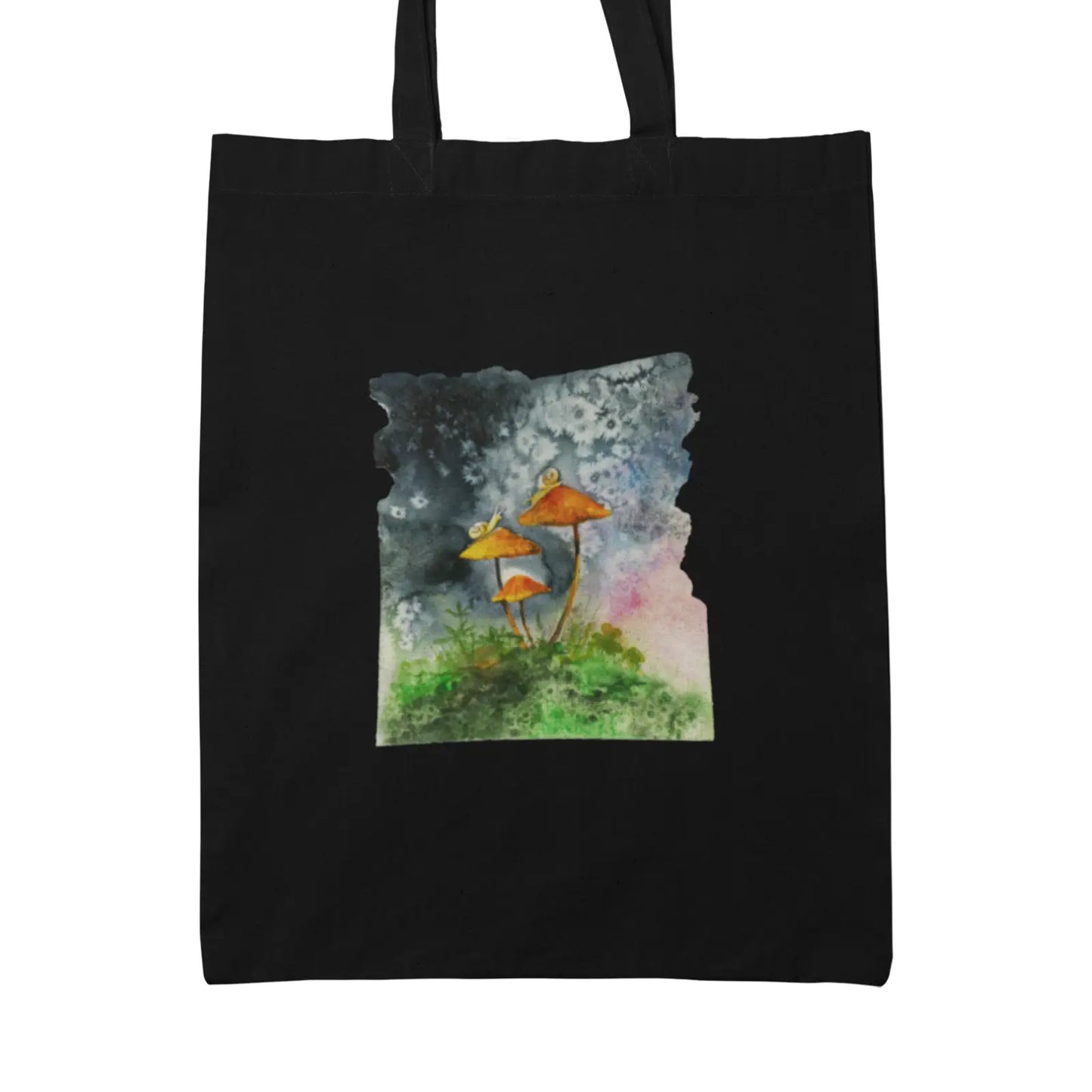 Plátěná taška s houbičkami akvarel od Tereza O.
