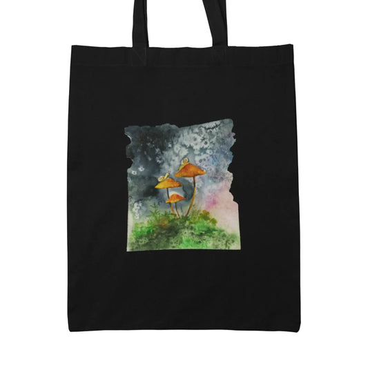 Plátěná taška s houbičkami akvarel od Tereza O.