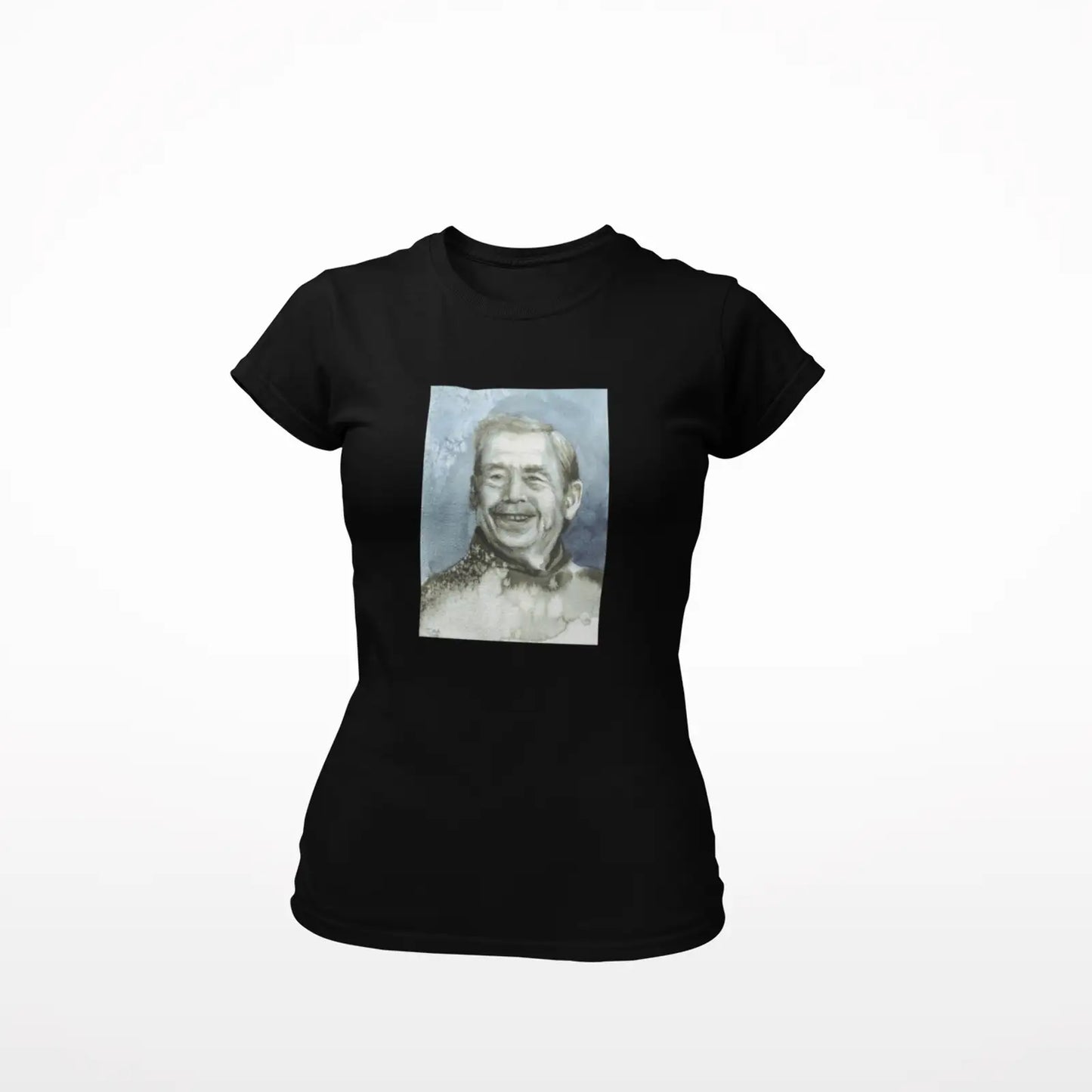 Dámské tričko Václav Havel, akvarel od Terezy O.
