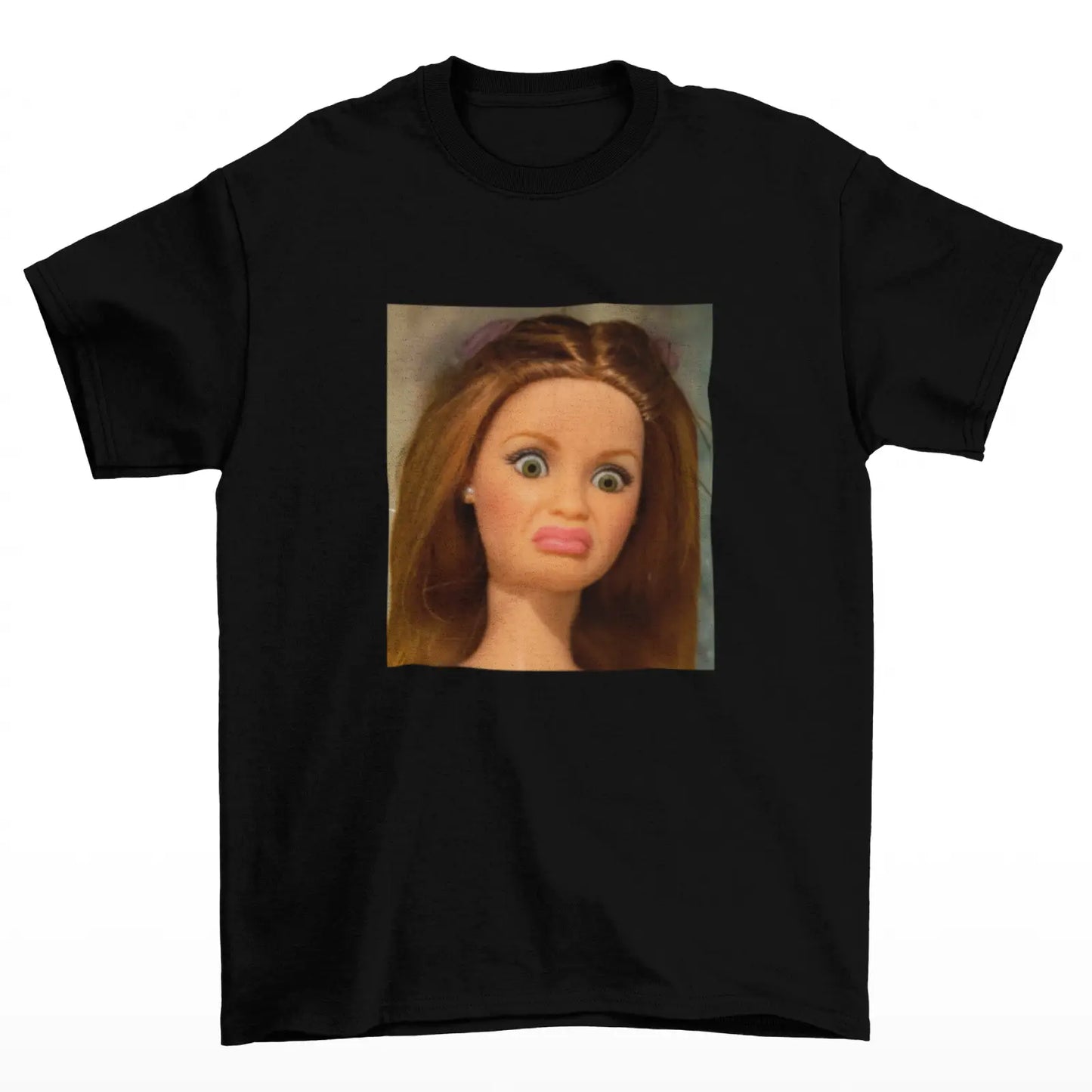 Černí tričko s fotkou funny doll