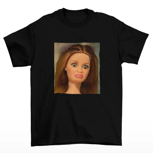 Černí tričko s fotkou funny doll