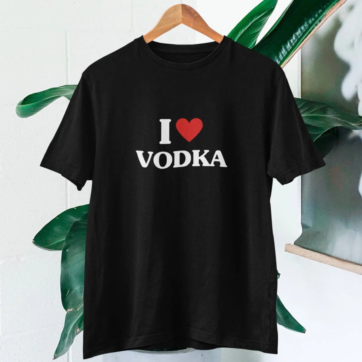 Tričko I Love Vodka Černé Unisex