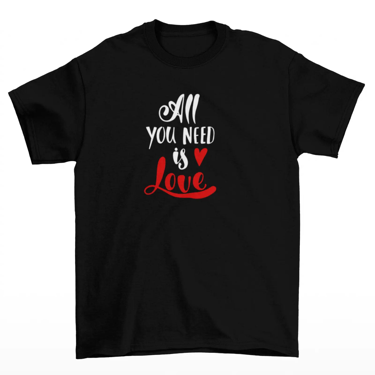 Černé Tričko pro zamilované s nápisem All You need is Love