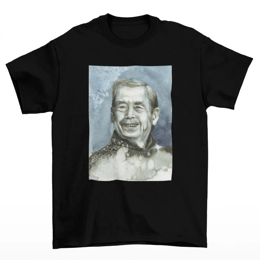 Tričko Václav Havel – akvarel od Terezy O.