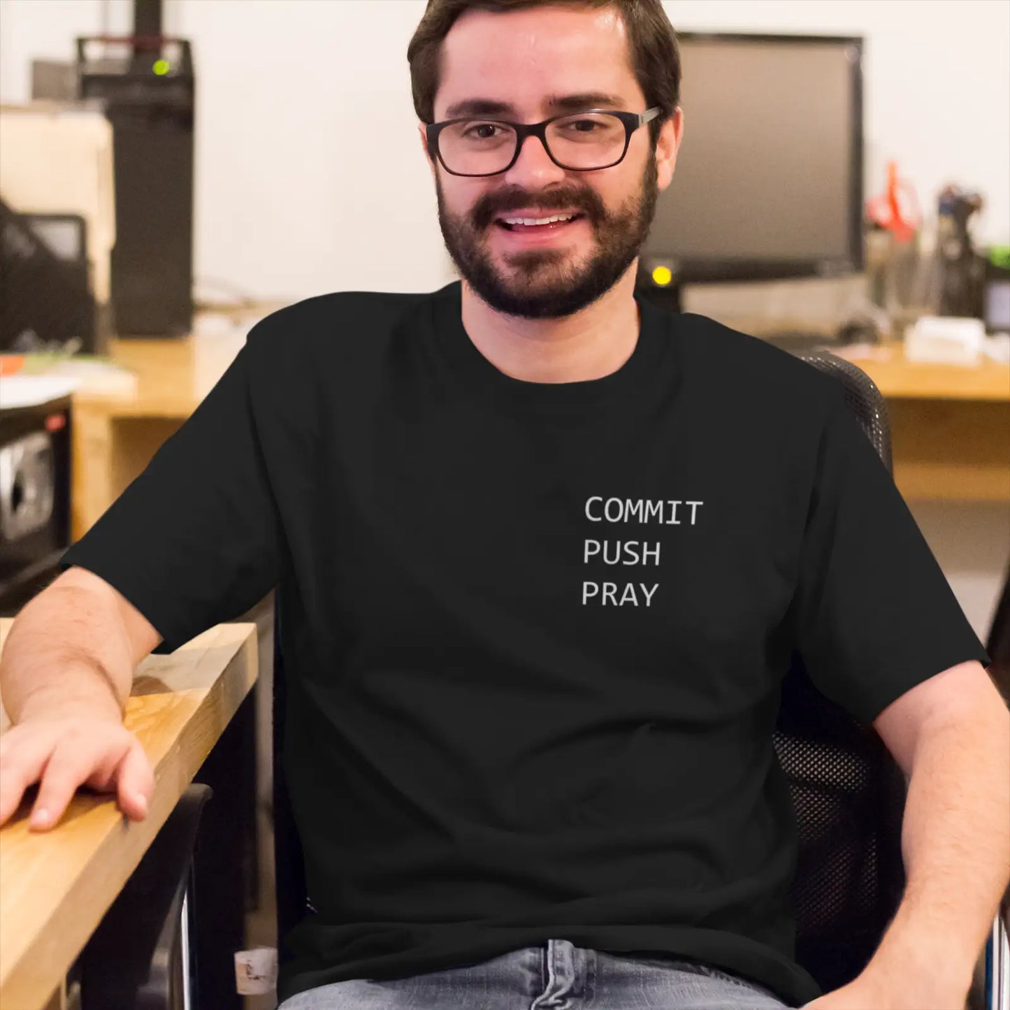Tričko pro vibecodery - commit, push, pray
