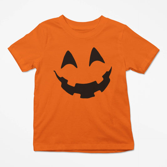 Dětské tričko na Halloween s obličejem dýně