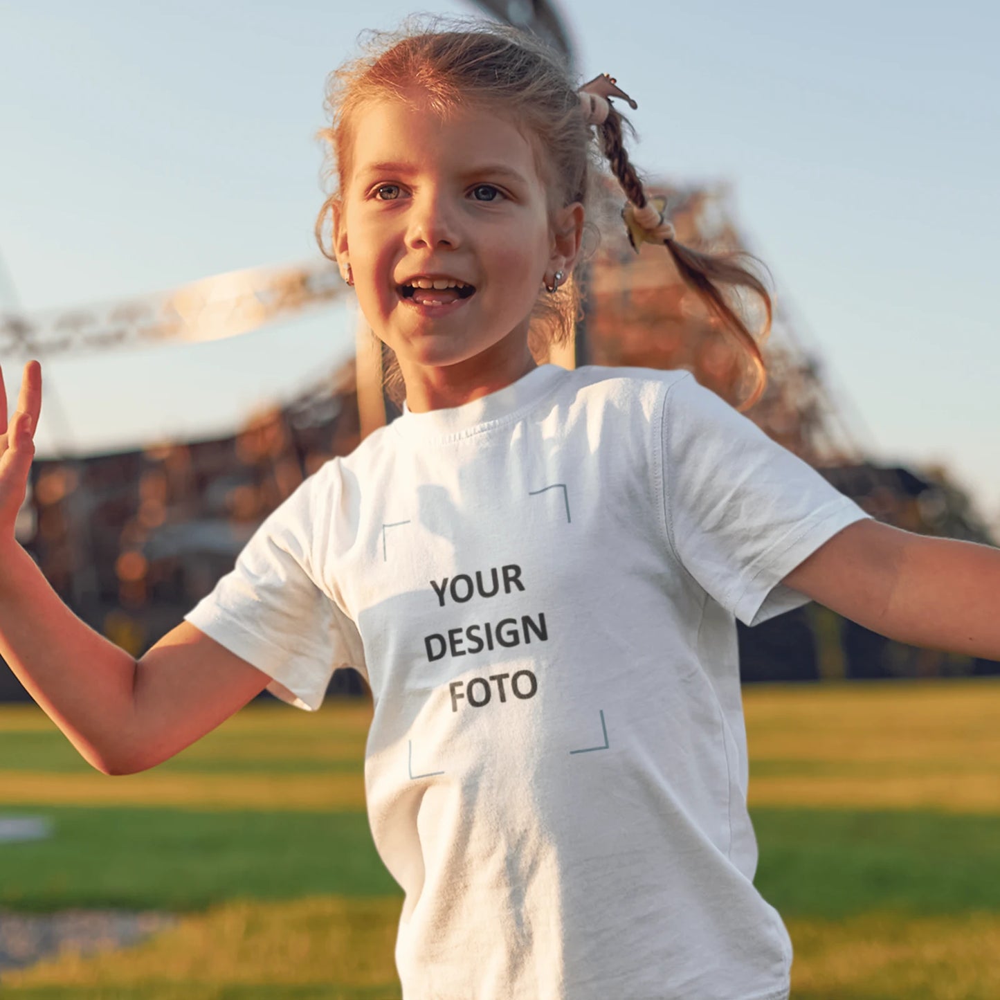 Holka v bílém dětské tričko s vlastním motivem - kouzlo na dosah ruky!