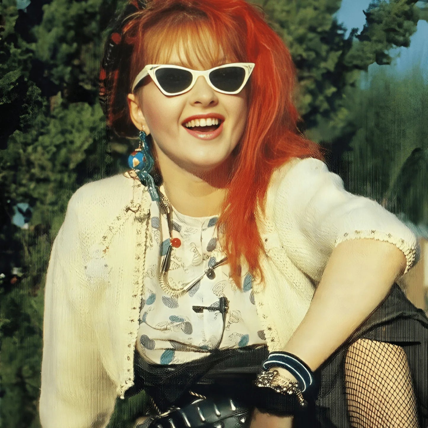 Retro fotka Cyndi Lauper