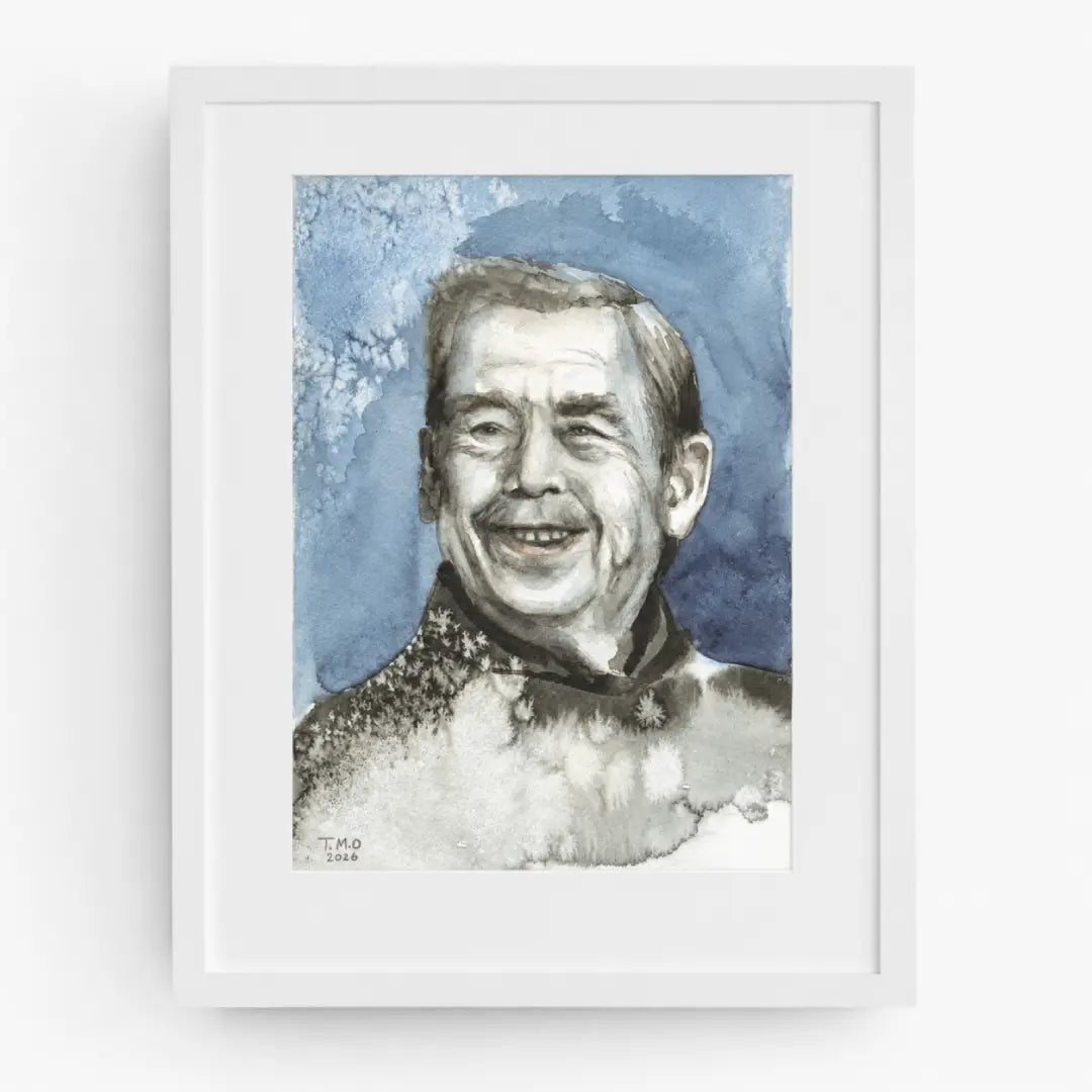 Fotoobraz Václav Havel - akvarel Tereza O.