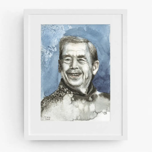 Fotoobraz Václav Havel - akvarel Tereza O.