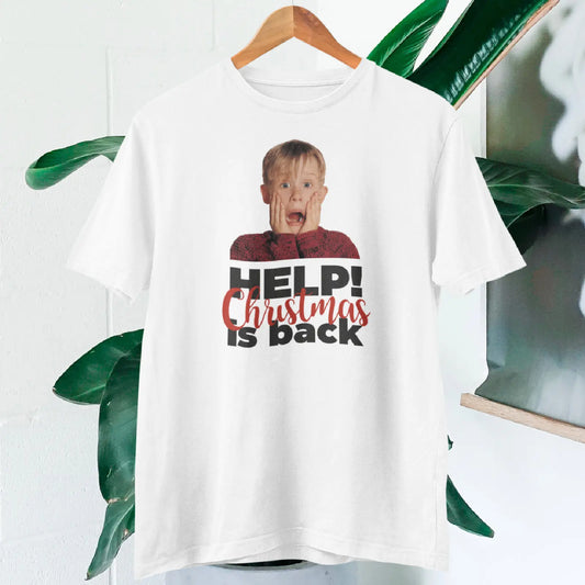 Christmas T-shirt - Help, Christmas Is Back