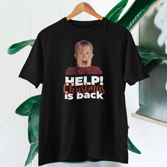 Christmas T-shirt - Help, Christmas Is Back