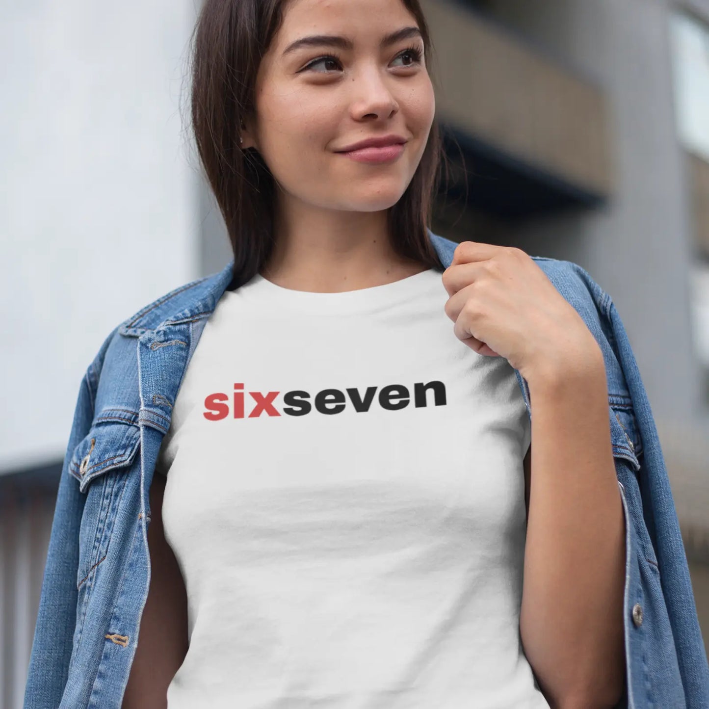 Tričko s nápisem Six Seven