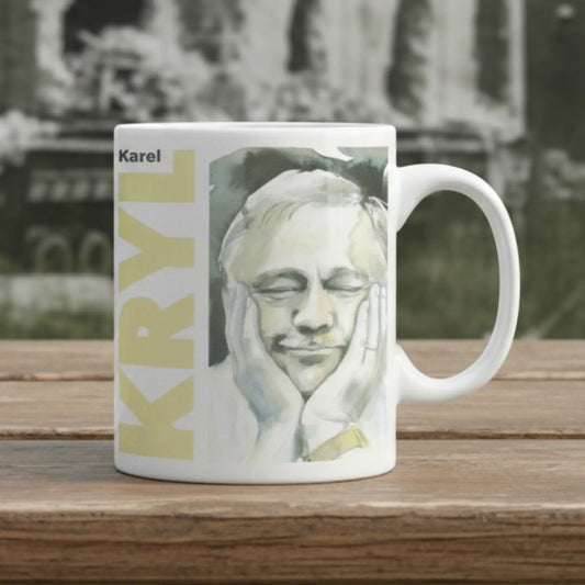 Hrnek Karel Kryl – akvarel Tereza O.