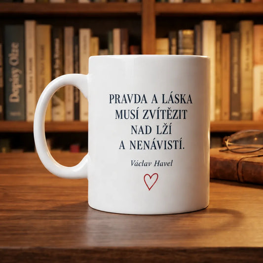 Hrnek Václav Havel – akvarel Tereza O.