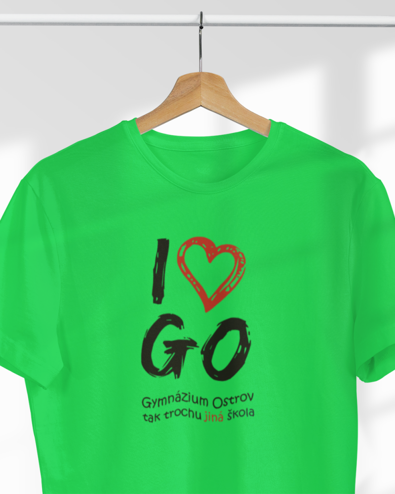 I Love GO - DÁMSKÉ tričko pro fanoušky ostrovského gymnázia