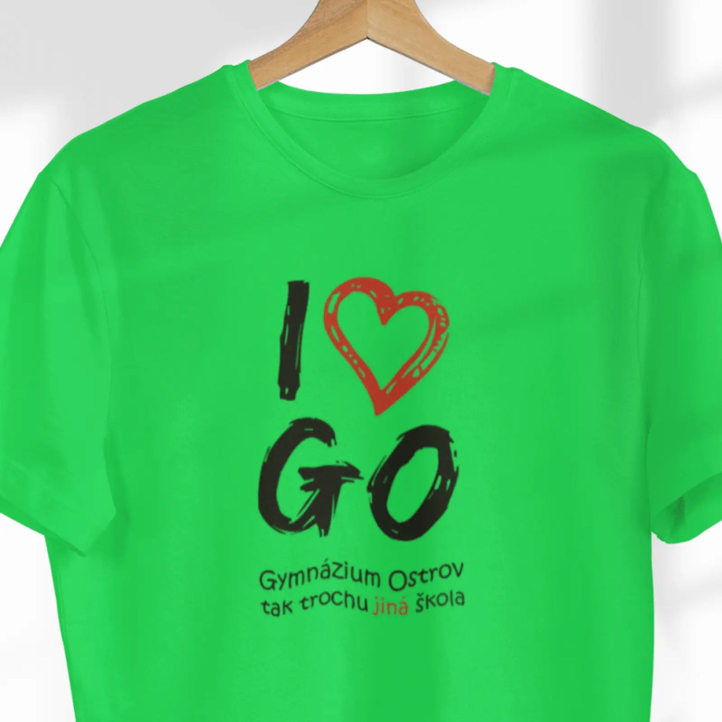 I Love Gymnázium Ostrov Tričko Černé Zelené