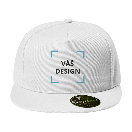 Bílá kšiltovka RAP s potiskem na přání