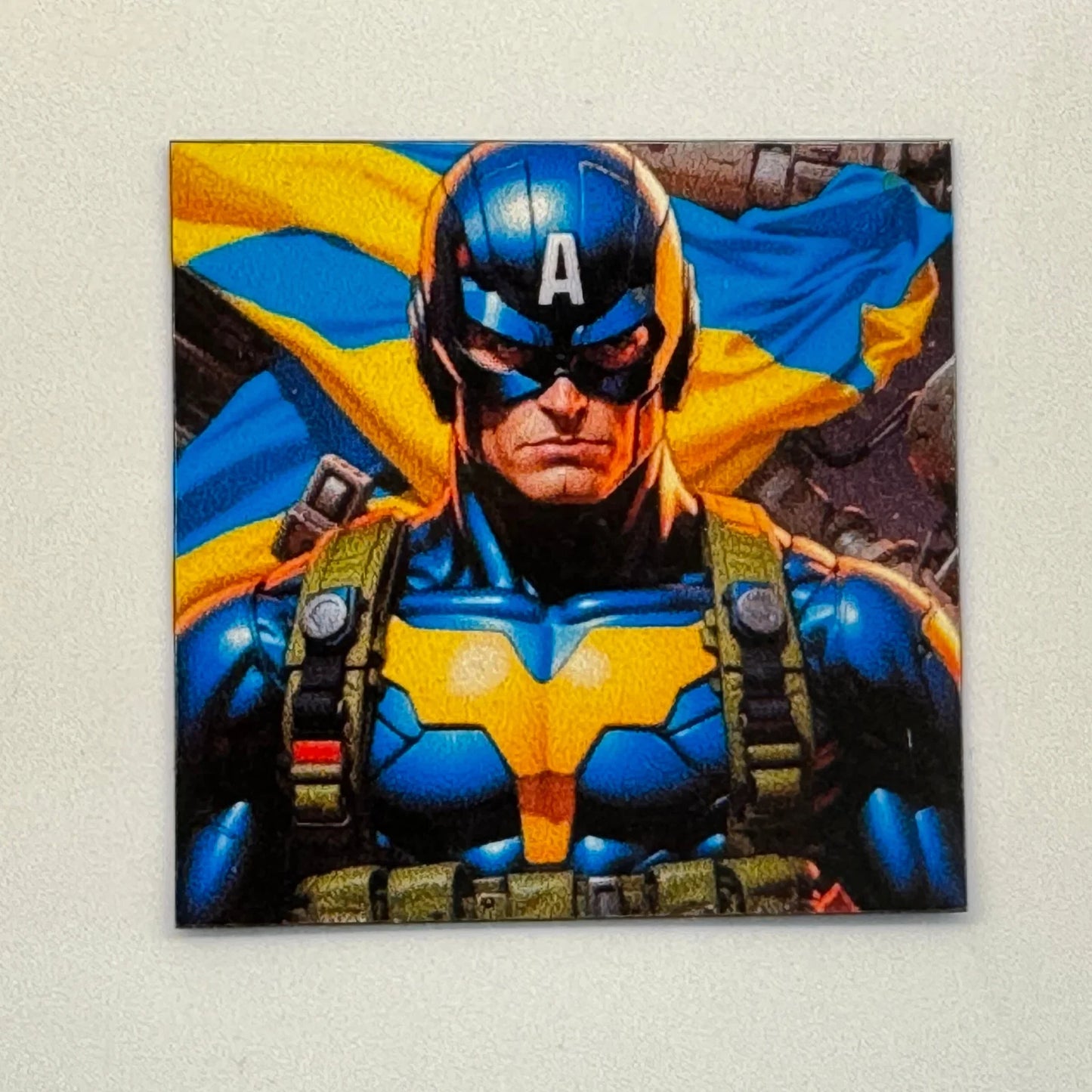 Modrý a žlutý magnet pro Ukrajinu