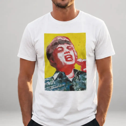 Tričko Mick Jagger – hnusná mánička – akvarel Tereza O.